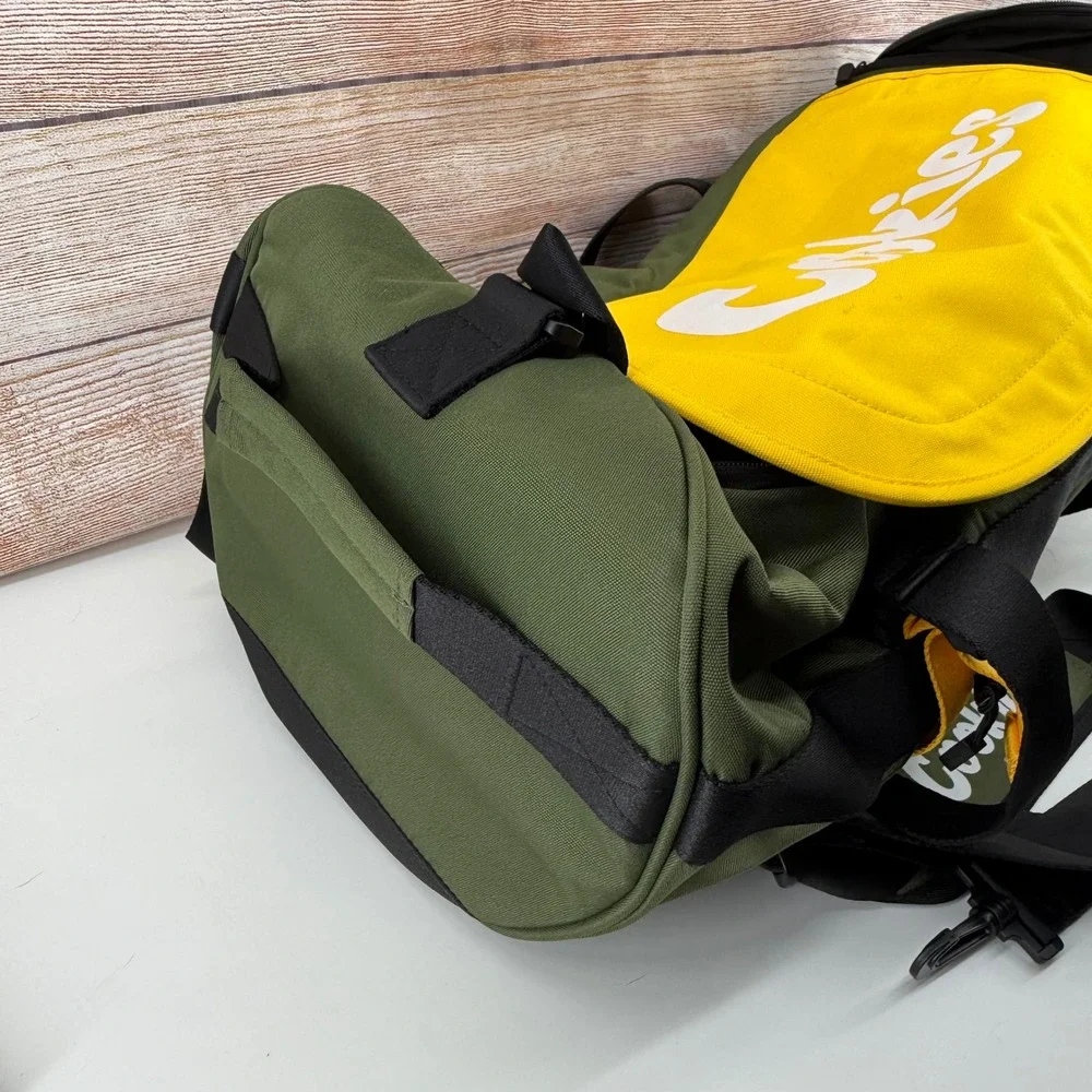 NEW Cookies Parks Utility Smell Proof Duffel Bag Green Yellow Travel Gym Bag